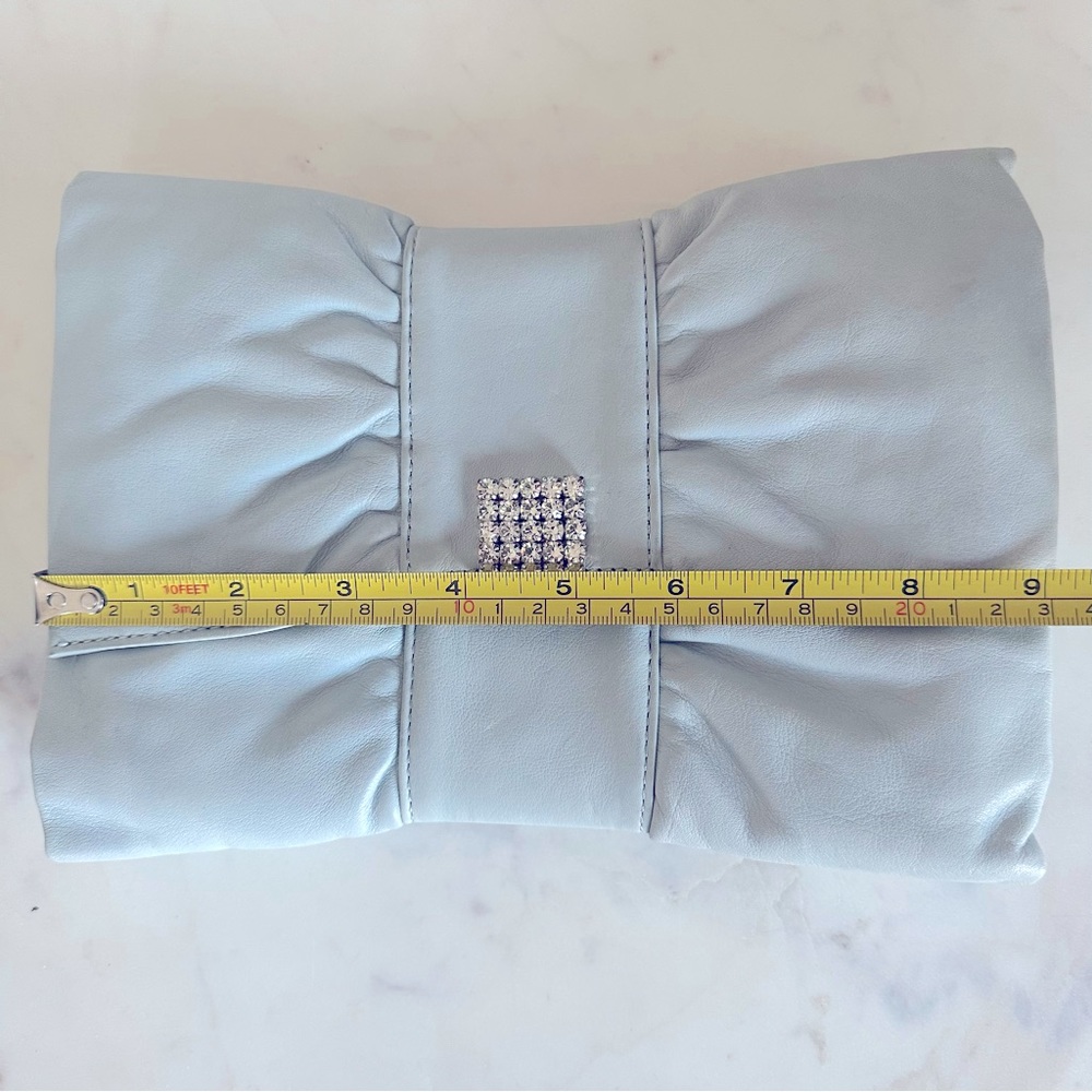 Gorgeous baby Blue leather clutch! Mint condition!!! - Picture 6 of 6
